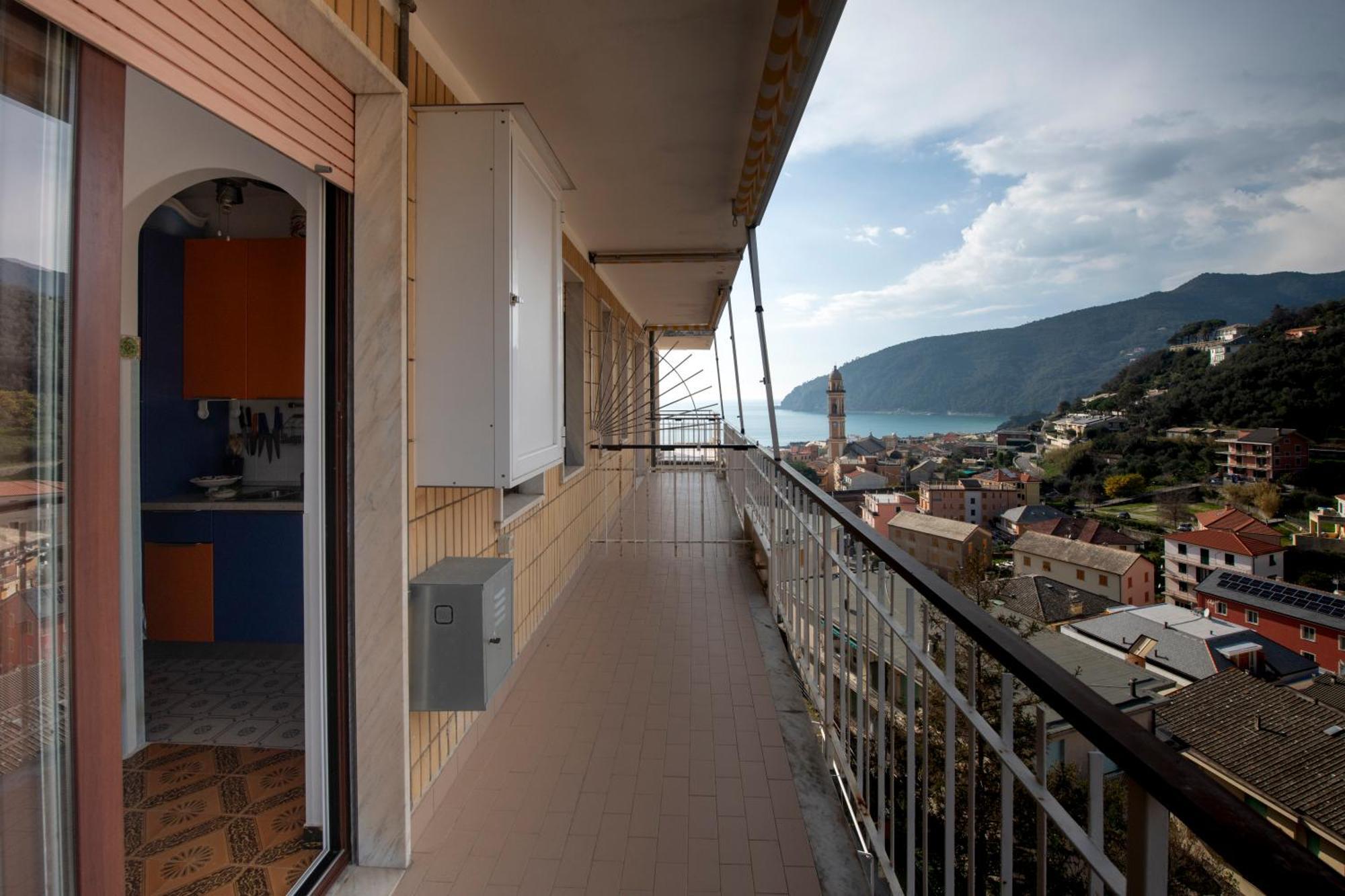 239 - Casa Del Sole Vista Mare Moneglia - 5Minuti A Piedi Dal Mare - Parcheggio Privato Apartment Екстериор снимка